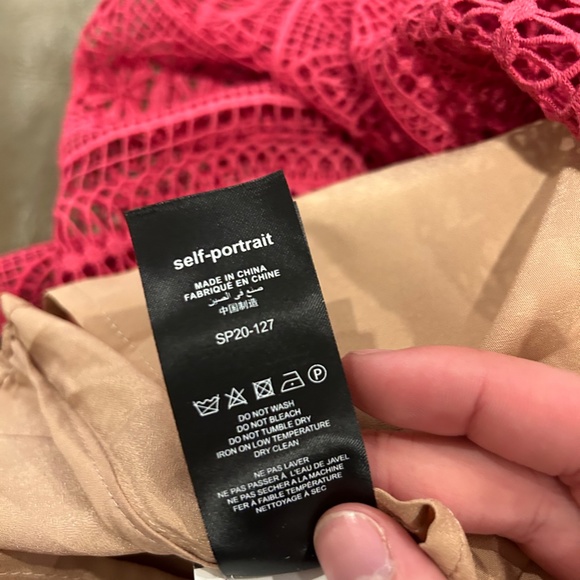 Self-Portrait Fuchsia Spiral Dress - Picture 6 of 6